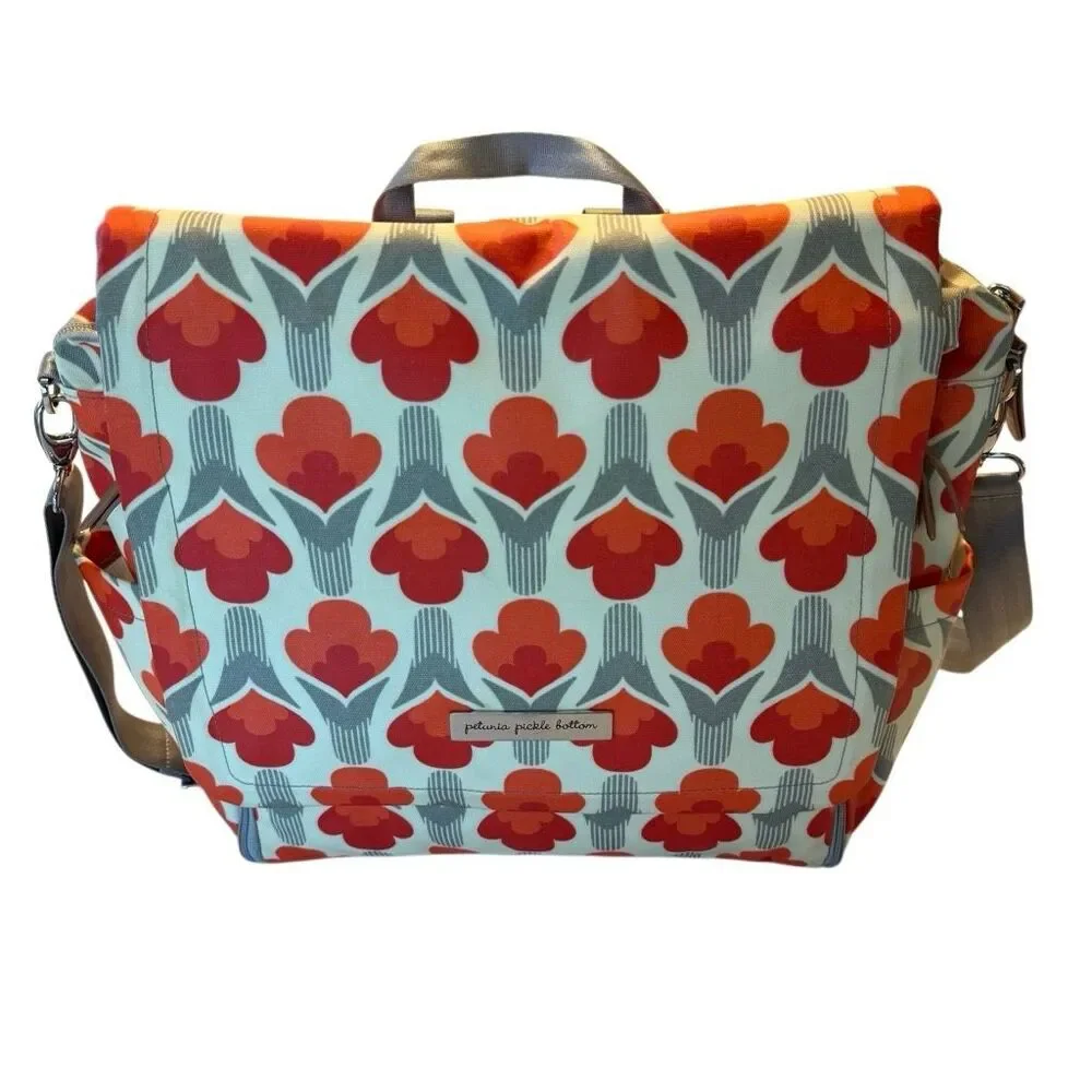 Petunia Pickle Bottom Boxy Baby Bag | Coated Canvas | Excellent Condition